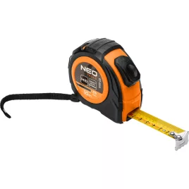   NEO TOOLS Mérőszalag 10 m/25 mm, acél, autostop + rögzítő 67-225