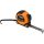 NEO TOOLS Mérőszalag, 5m/19mm, erősített rugós, acél, fekete szalag fehér nagyított skálával, mágneses, autostop+rögzítő 67-242