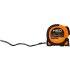 NEO TOOLS Mérőszalag, 5m/25mm, erősített rugós, acél, fekete szalag fehér nagyított skálával, mágneses, autostop+rögzítő 67-243
