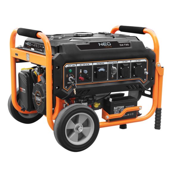 NEO TOOLS Áramfejlesztő, generátor, 2.8-3KW, 4 ütemű benzinmotorral 3 év garanciával 04-730