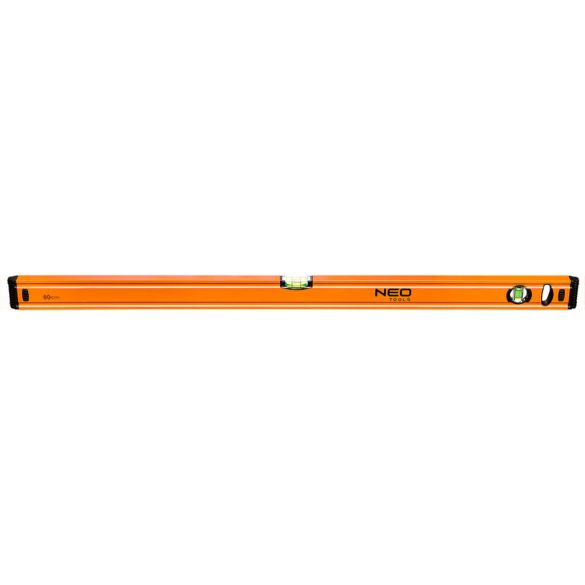 NEO TOOLS Vízmérték 80cm, 2 libella, 1 mart talp 25 év garanciával 71-063