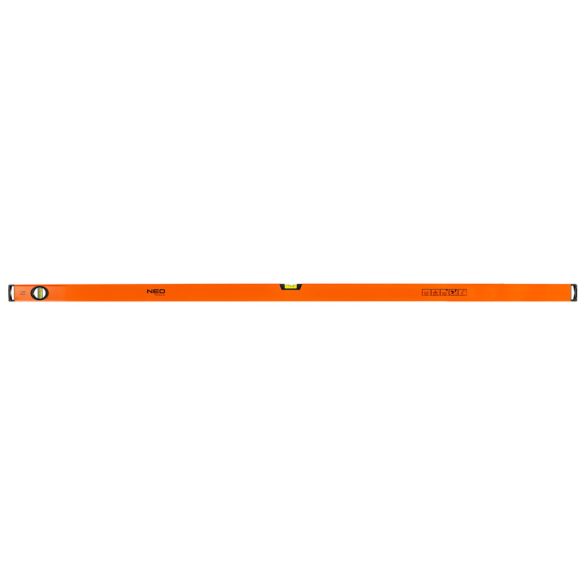NEO TOOLS Vízmérték, alumínium, 2 libella, mart talp, 150cm, Minimum rendelés: 3db 25 év garanciával 71-086