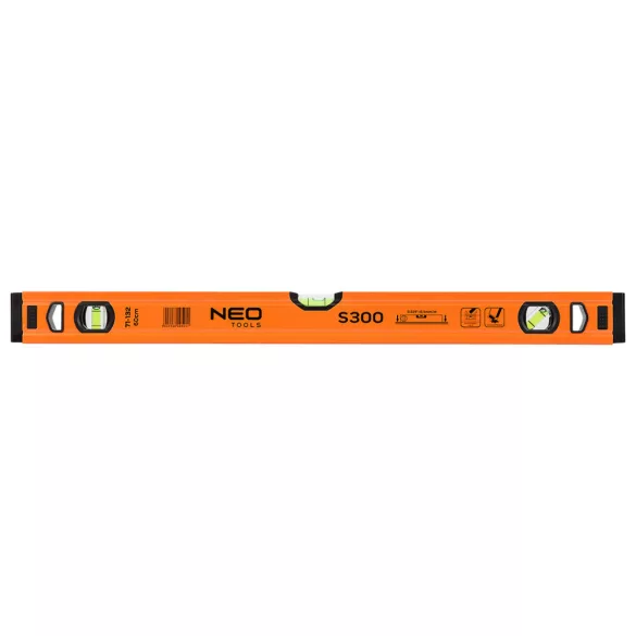 NEO TOOLS Vízmérték, alu, 3 libellás, S 300, 60cm 71-132