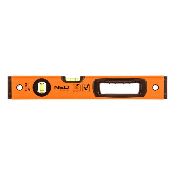 NEO TOOLS Vízmérték, alu, 2 libella, 1 fogantyú, S 400, 40cm 71-141