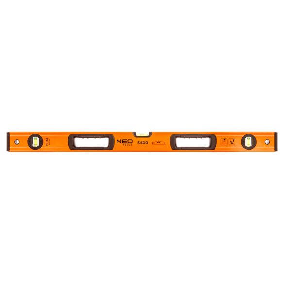 NEO TOOLS Vízmérték, alu, 3 libella, 1 fogantyú, S 400, 80cm 71-143