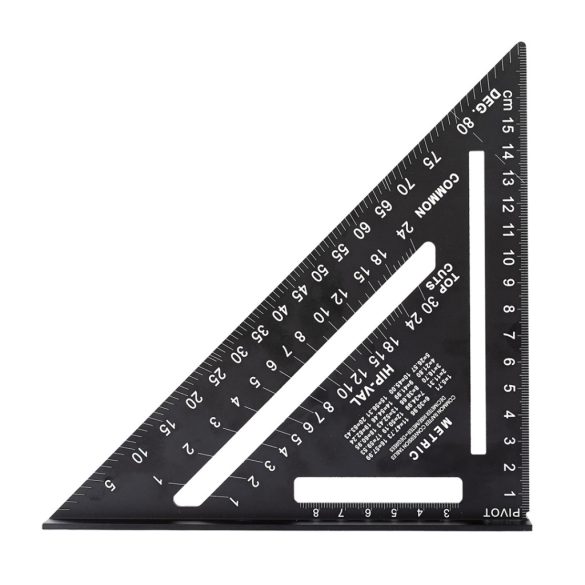 NEO TOOLS Talpas derékszög, alumínium, 45 fokos szárral, mérőskálával, 183mm 72-102
