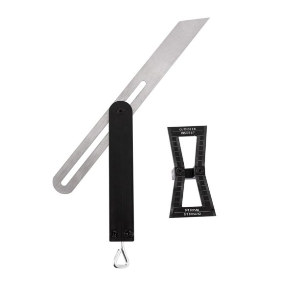 NEO TOOLS Állítható derékszög és szögmásoló, rozsdamentes 72-109