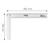 NEO TOOLS Derékszög 350mm aluminium 72-146