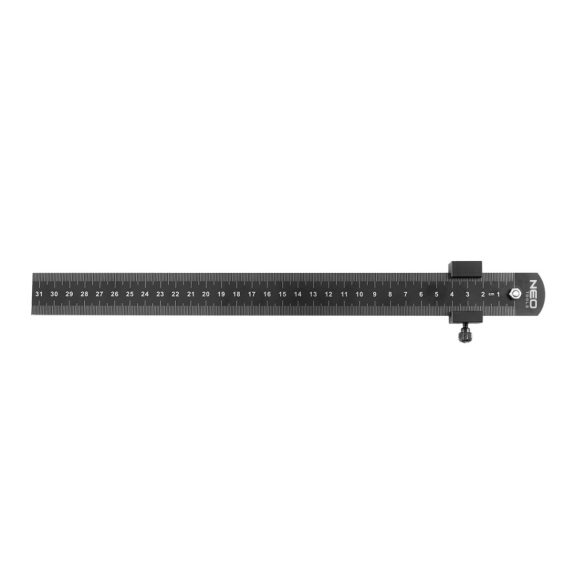 NEO TOOLS Műszaki vonalzó mélységütközővel, 30cm 72-200