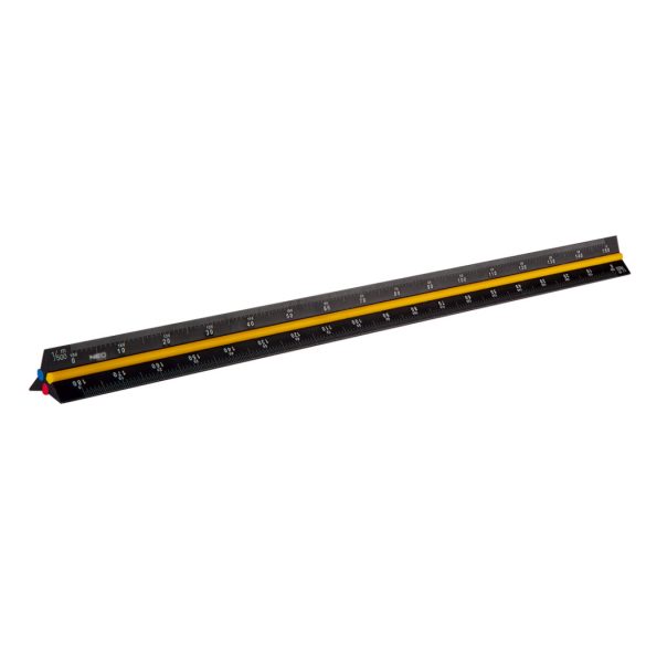 NEO TOOLS Műszaki vonalzó, 3 élű, 30cm, alumínium 72-205