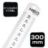 NEO TOOLS Acél vonalzó 30cm rozsdamentes 72-213