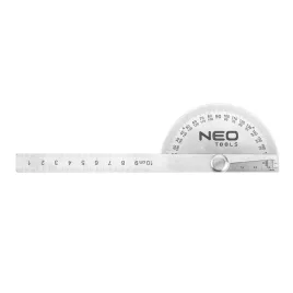 NEO TOOLS Szögmérős vonalzó 100mm, acél 72-320
