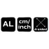 NEO TOOLS Szögmásoló és vonalzó, 4 oldalas, alumínium 72-350