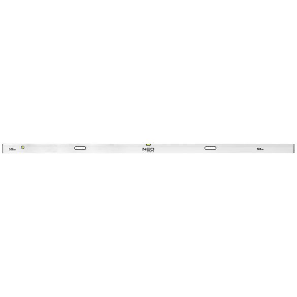 NEO TOOLS Ölesléc, 300cm- 2 libella, vízszintes, függőleges, 2 fogantyú, Minimum rendelés: 3db 72-545