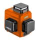 NEO TOOLS Lézeres szintező, 3D önbeálló keresztvonallézer, 3x360 fokos, 15m, mágneses tartó, céltábla, koffer, piros 2 év garanciával 75-104