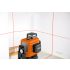 NEO TOOLS Lézeres szintező, 3D önbeálló keresztvonallézer, 3x360 fokos, 15m, mágneses tartó, céltábla, koffer, piros 2 év garanciával 75-104