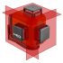 NEO TOOLS Lézeres szintező, 3D önbeálló keresztvonallézer, 3x360 fokos, 15m, mágneses tartó, céltábla, koffer, piros 2 év garanciával 75-104