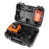 NEO TOOLS Lézeres szintező, 3D önbeálló keresztvonallézer, 3x360 fokos, 15m, mágneses tartó, céltábla, koffer, piros 2 év garanciával 75-104