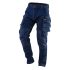 NEO TOOLS Farmer Munkásnadrág, DENIM, 98% pamut, térdvédő betét zsebbel, gombos oldalzsebekkel, 255 g/m2, XL 81-228-XL