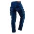 NEO TOOLS Farmer Munkásnadrág, DENIM, 98% pamut, térdvédő betét zsebbel, gombos oldalzsebekkel, 255 g/m2, XL 81-228-XL