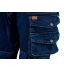 NEO TOOLS Farmer Munkásnadrág, DENIM, 98% pamut, térdvédő betét zsebbel, gombos oldalzsebekkel, 255 g/m2, XL 81-228-XL