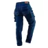 NEO TOOLS Farmer Munkásnadrág, DENIM, 98% pamut, térdvédő betét zsebbel, gombos oldalzsebekkel, 255 g/m2, XXL 81-228-XXL