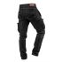 NEO TOOLS Farmer Munkásnadrág, DENIM, fekete, cipzáros oldalzsebekkel, 98% pamut, 410 g/m2, M 81-233-M