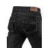 NEO TOOLS Farmer Munkásnadrág, DENIM, fekete, cipzáros oldalzsebekkel, 98% pamut, 410 g/m2, M 81-233-M