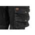 NEO TOOLS Farmer Munkásnadrág, DENIM, fekete, 98% pamut, térdvédő zseb, gombos oldalzsebek, 255 g/m2, L 81-236-L