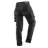 NEO TOOLS Farmer Munkásnadrág, DENIM, fekete, 98% pamut, térdvédő zseb, gombos oldalzsebek, 255 g/m2, L 81-236-L