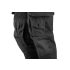 NEO TOOLS Farmer Munkásnadrág, DENIM, fekete, 98% pamut, térdvédő zseb, gombos oldalzsebek, 255 g/m2, L 81-236-L