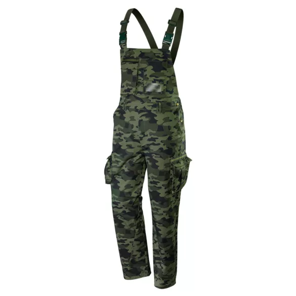 NEO TOOLS Kantáros, terepmintás Munkásnadrág, CAMO, 60% pamut, 40% polyester, 255 g/m2, XXL 81-241-XXL