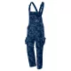 NEO TOOLS Kantáros munkanadrág tengerészkék terepmintás, Camo, Navy, 60% pamut + 40% poliészter, 81-243-XS