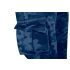 NEO TOOLS Kantáros munkanadrág tengerészkék terepmintás, Camo, Navy, 60% pamut + 40% poliészter, 81-243-XS