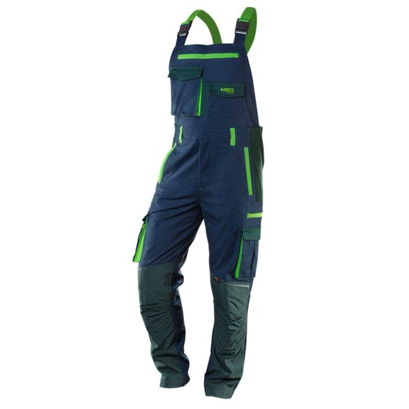 NEO TOOLS Kantáros Munkásnadrág, PREMIUM, 62% pamut, 35% polyester, 3% elastane, L 81-246-L