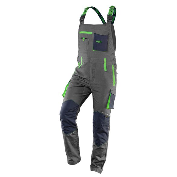 NEO TOOLS Kantáros Munkásnadrág, PREMIUM, 100% pamut, hasadásgátló szövet, XXL 81-247-XXL