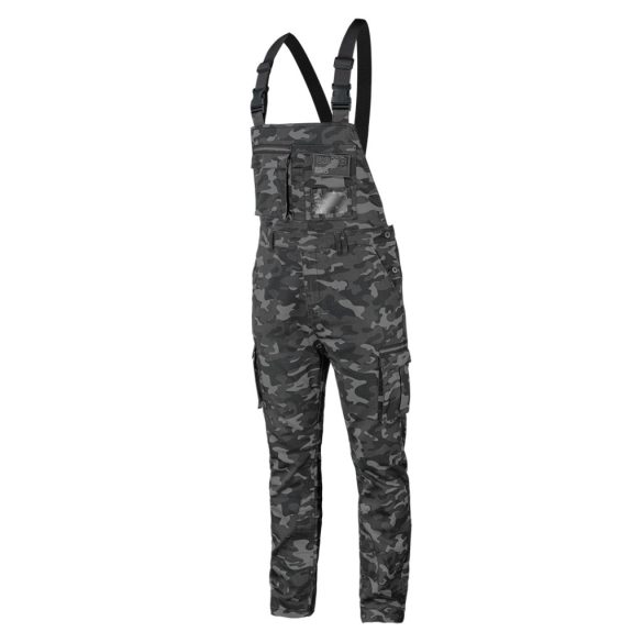 NEO TOOLS Kantáros, terepmintás Munkásnadrág, CAMO URBAN, 60% pamut, 37% poliészter, 3% elasztán, L 81-252-L