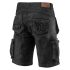 NEO TOOLS Farmer Rövid munkásnadrág, DENIM, fekete, cipzáros oldalzsebekkel, 98% pamut, 410g/m2, L 81-273-L