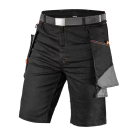   NEO TOOLS Karcsúsított(slim fit) Rövid munkásnadrág, 60% pamut, 37% polyester, 3% elastane, 285 g/m2, övvel, L 81-278-L