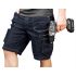 NEO TOOLS Farmer Rövid munkásnadrág, DENIM, cipzáros oldalzsebekkel, 98% pamut, 410g/m2, XXXL 81-279-XXXL