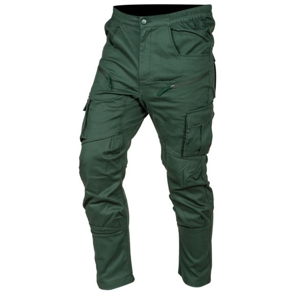 NEO TOOLS Munkásnadrág, OUTDOOR, zöld, 80% pamut, S 81-286-S