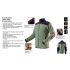 NEO TOOLS Polár Munkavédelmi kabát, olíva, CAMO, 100% poliészter, 300g/m2, L 81-505-L