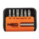 NEO TOOLS Csavarhúzó bitkészlet 7db 25 év garanciával 06-101