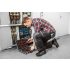 NEO TOOLS Flanel munkaing, piros-fekete-fehér, 100% pamut, M 81-540-M