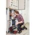 NEO TOOLS Flanel munkaing, piros-fekete-fehér, 100% pamut, M 81-540-M
