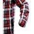 NEO TOOLS Flanel munkaing, piros-fekete-fehér, 100% pamut, M 81-540-M