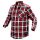 NEO TOOLS Flanel munkaing, piros-fekete-fehér, 100% pamut, S 81-540-S
