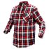 NEO TOOLS Flanel munkaing, piros-fekete-fehér, 100% pamut, S 81-540-S