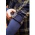 NEO TOOLS Flanel munkaing, kék-oliva-fekete, 100% pamut, L 81-541-L