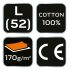 NEO TOOLS Flanel munkaing, zöld-fekete, 100% pamut, L 81-546-L